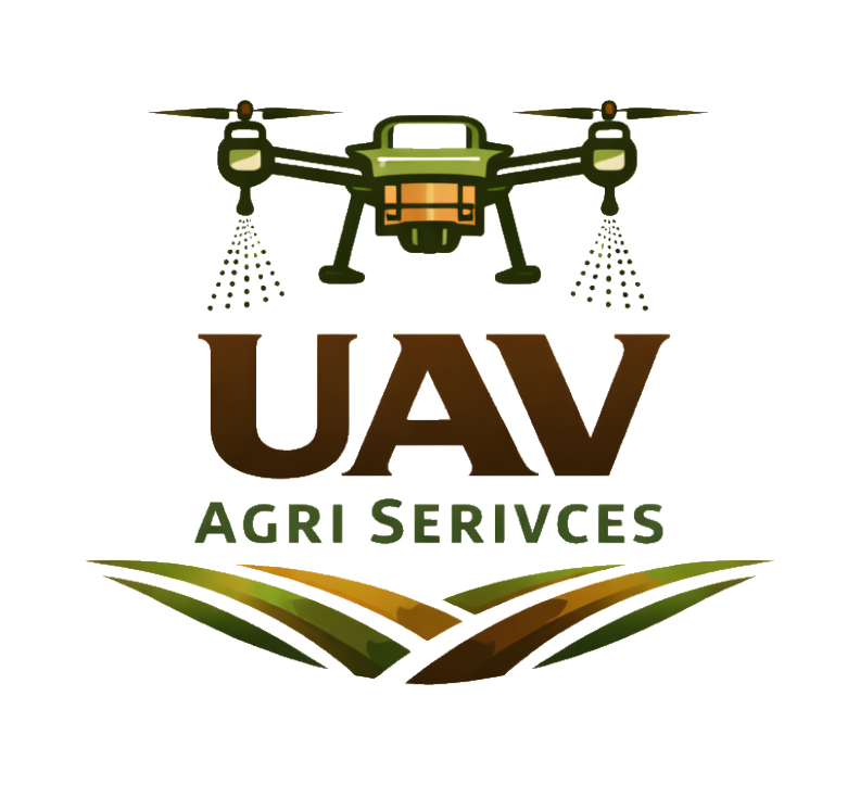 agricultural spraying drone close-up